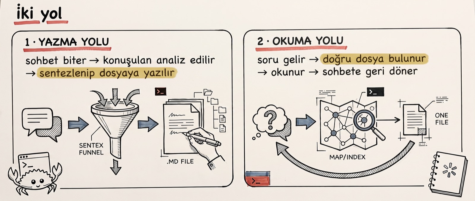 Two paths: the write path and the read path